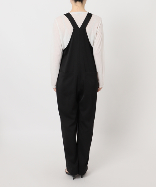 B.C STOCK(ベーセーストック)の「手洗い可 / サテンサロペット(サロペット/オーバーオール・レディース・ベージュ/ブラック・FREE)」の14枚目の写真