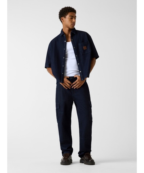 GUESS JEANS（ゲスジーンズ）の「GUESS JEANS G17 Cargo カーゴパンツ（カーゴパンツ・メンズ・ダークネイビー・34inch/32inch/31inch/30inch/29inch/28inch）」の5枚目の写真