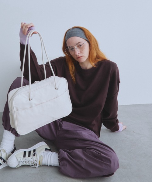 Auntie Rosa Holiday（アンティローザホリデー）の「ロングショルダーレクタングルボストン（ボストンバッグ・レディース・ブラック/アイボリー・FREE）」の14枚目の写真