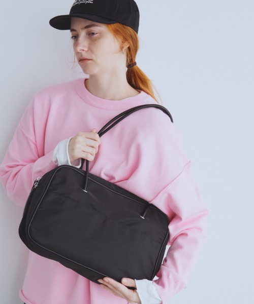 Auntie Rosa Holiday（アンティローザホリデー）の「ロングショルダーレクタングルボストン（ボストンバッグ・レディース・ブラック/アイボリー・FREE）」の5枚目の写真