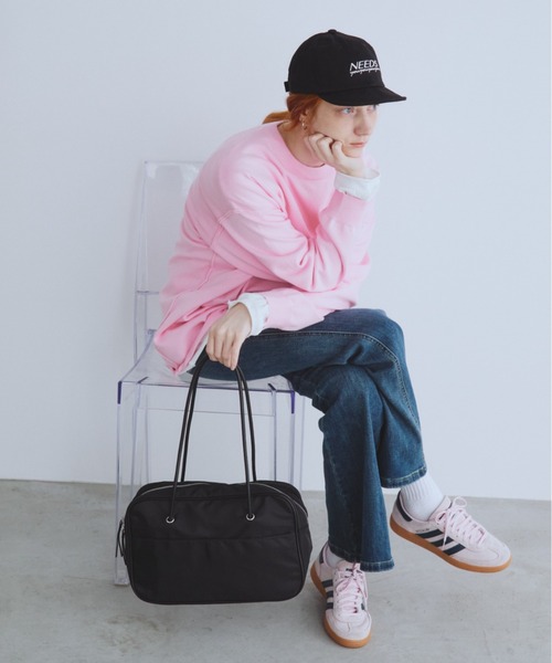 Auntie Rosa Holiday（アンティローザホリデー）の「ロングショルダーレクタングルボストン（ボストンバッグ・レディース・ブラック/アイボリー・FREE）」の7枚目の写真