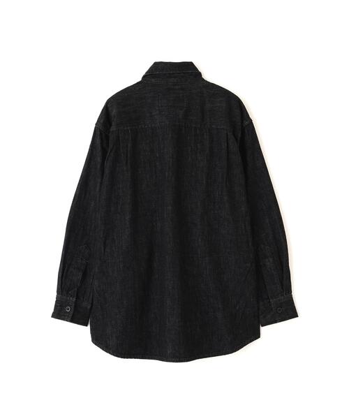 MHL.(エムエイチエル)の「CANTON BLACK LIGHT DENIM(シャツ/ブラウス・レディース・ブラック・36)」の5枚目の写真