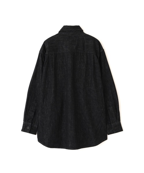 MHL.（エムエイチエル）の「CANTON BLACK LIGHT DENIM（シャツ/ブラウス・レディース・ブラック・36）」の6枚目の写真