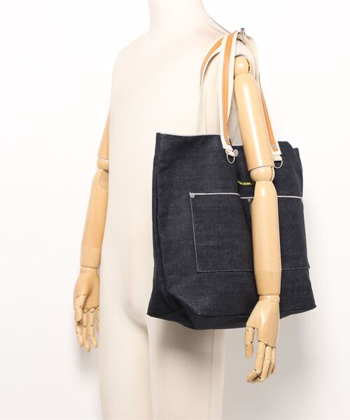 GREEN BOWL(グリーンボウル)の「グリーンボウル【GREEN BOWL】Denim Tote Bag(トートバッグ・メンズ・インディゴブルー・FREE)」の10枚目の写真