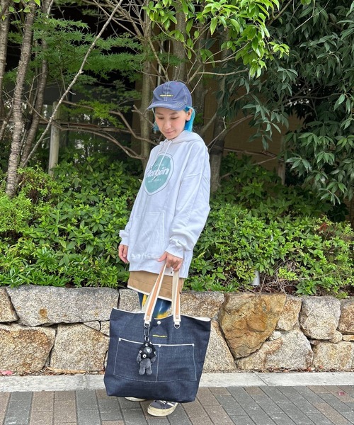 GREEN BOWL(グリーンボウル)の「グリーンボウル【GREEN BOWL】Denim Tote Bag(トートバッグ・メンズ・インディゴブルー・FREE)」の3枚目の写真