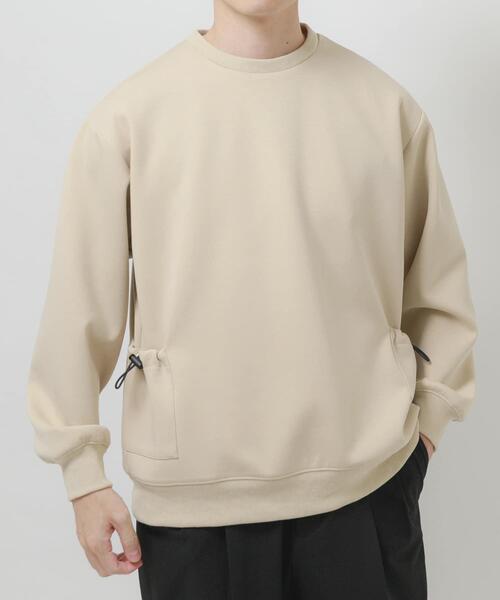 ITEMS URBANRESEARCH（アイテムズ アーバンリサーチ）の「サイドストレージダンボールプルオーバー（スウェット・メンズ・ホワイト/ベージュ/チャコールグレー・MEDIUM/LARGE）」の20枚目の写真