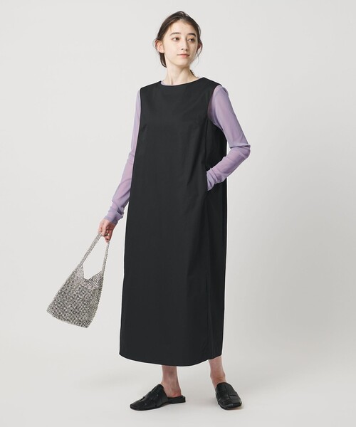 UNITED ARROWS(ユナイテッドアローズ)の「バックコンシャス ワンピース ‐ウォッシャブル‐(ワンピース・レディース・ブラック/ダークブラウン・38/36)」の6枚目の写真