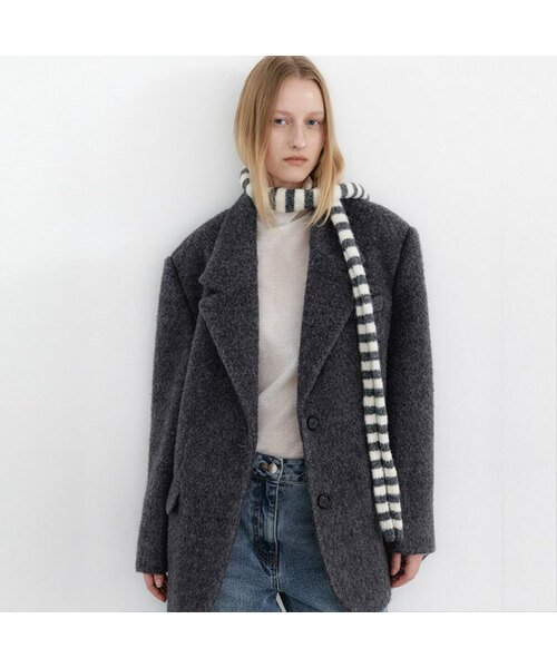 セール】HAIRY WOOL OVERSIZED JACKET(JK-3053)（テーラードジャケット