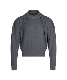 Shawl knit - Grey