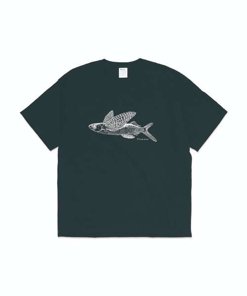 Knuu（ヌウ）の「Flying Fish T-Shirt（Tシャツ/カットソー・メンズ・ブラック/ホワイト・SMALL/MEDIUM/LARGE/X-LARGE）」の2枚目の写真
