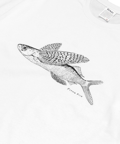 Knuu（ヌウ）の「Flying Fish T-Shirt（Tシャツ/カットソー・メンズ・ブラック/ホワイト・SMALL/MEDIUM/LARGE/X-LARGE）」の3枚目の写真