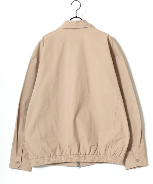 U.S. POLO ASSN.(ユーエスポロアッスン)の「U.S. POLO ASSN./ユーエスポロアッスン 別注 Harrington Jacket/オーバーサイズ コットンツイル ロゴ ワンポイント刺繍 ダブルジップ ハリントンジャケット/スイングトップ/ブルゾン/レディース メンズ(ブルゾン・メンズ・ベージュ/ブラック/ネイビー・L/M/LL)」の11枚目の写真