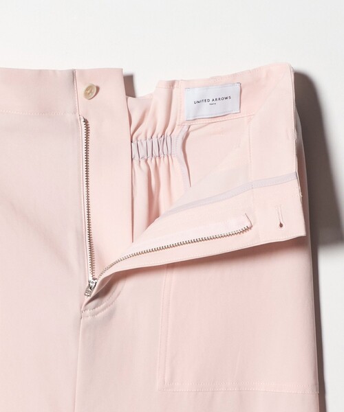 UNITED ARROWS（ユナイテッドアローズ）の「アセテートポリエステル ベイカースカート（スカート・レディース・ネイビー/ライトピンク/オリーブ・36/38）」の5枚目の写真