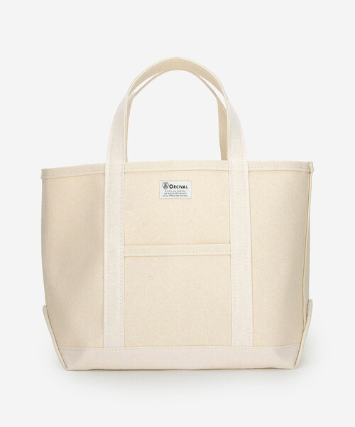 ORCIVAL（オーシバル）の「ORCIVAL | プリント キャンバストートバッグ 中 UNISEX（トートバッグ・レディース・ホワイト系その他5/グレー系その他・-）」の4枚目の写真