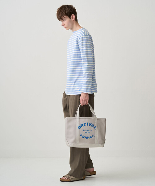 ORCIVAL（オーシバル）の「ORCIVAL | プリント キャンバストートバッグ 中 UNISEX（トートバッグ・レディース・ホワイト系その他5/グレー系その他・-）」の17枚目の写真