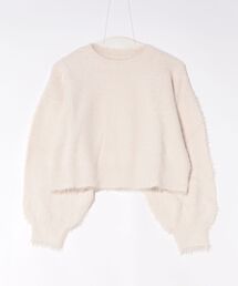 【Social GIRL】シャギーラウンドニットプルオーバー