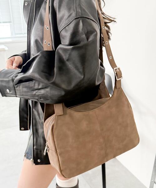 WEGO（ウィゴー）の「WEGO/ハトメベルトハンドバッグ（ハンドバッグ・レディース・ブラック/ピンク/ブラウン・FREE）」の5枚目の写真