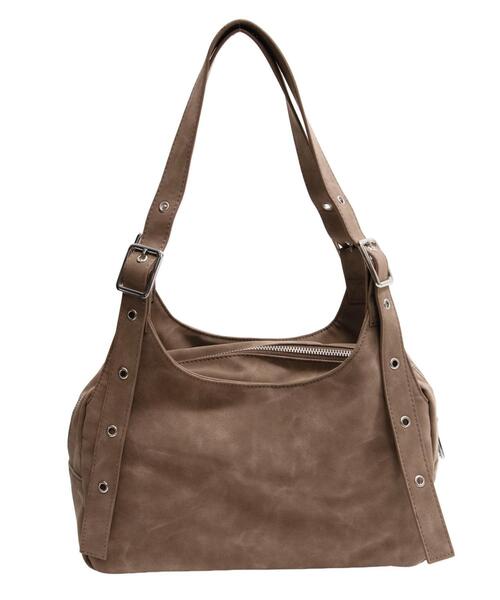 WEGO（ウィゴー）の「WEGO/ハトメベルトハンドバッグ（ハンドバッグ・レディース・ブラック/ピンク/ブラウン・FREE）」の12枚目の写真