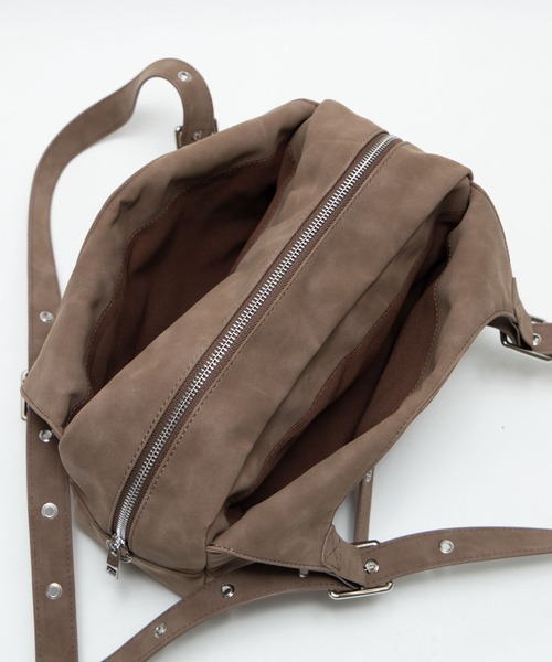 WEGO（ウィゴー）の「WEGO/ハトメベルトハンドバッグ（ハンドバッグ・レディース・ブラック/ピンク/ブラウン・FREE）」の4枚目の写真