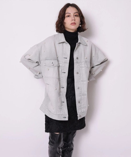 Arpege story アルページュストーリー パール付きBIG Gジャン新品 パール付きBIG Gジャン（その他アウター）｜Arpege story