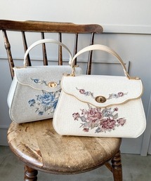 an another angelus | ローズ刺繍フラップハンドバッグ(ハンドバッグ)