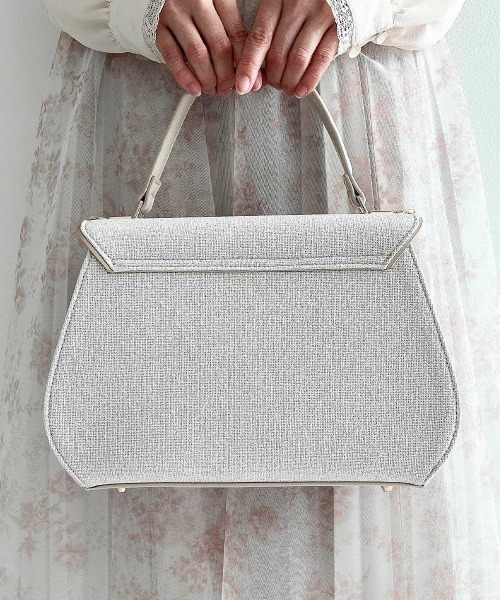 an another angelus（アンアナザーアンジェラス）の「ローズ刺繍フラップハンドバッグ/fint フィント（ハンドバッグ・レディース・アイボリー/ライトブルー・FREE）」の11枚目の写真