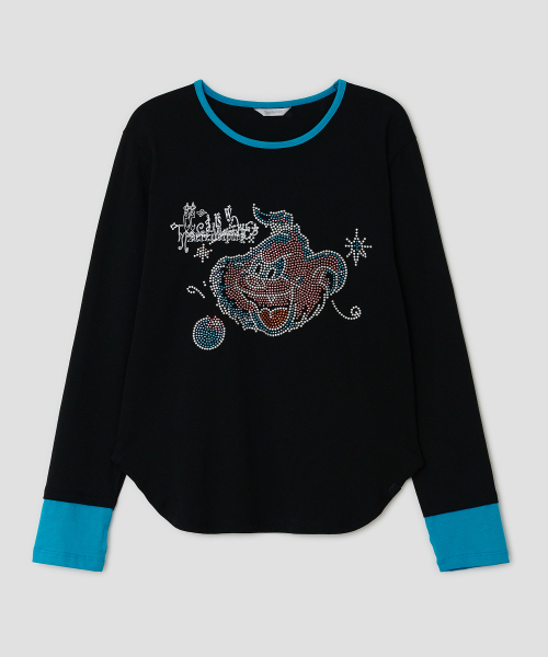 TYPESERVICE（タイプサービス）の「Hotfix Contrast Curve Top [Black]（Tシャツ/カットソー・レディース・その他・FREE）」の2枚目の写真