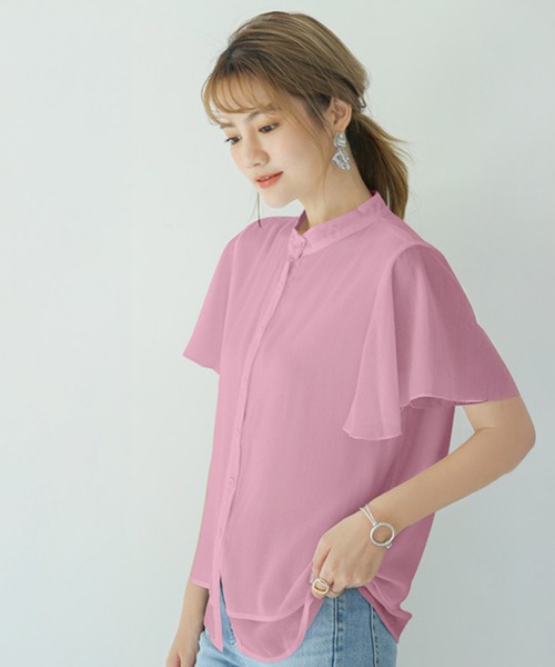 BACKYARD FAMILY(バックヤードファミリー)の「ブラウス シャツ ふんわり袖 gtops4134(シャツ/ブラウス・レディース・ラベンダー/グリーン/ブルー/ブラウン/ピンク/ブラック/ホワイト/ミント・L/XL/M)」の17枚目の写真