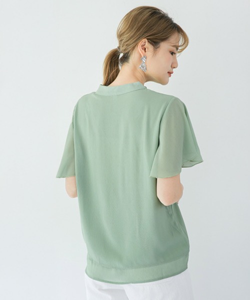 BACKYARD FAMILY(バックヤードファミリー)の「ブラウス シャツ ふんわり袖 gtops4134(シャツ/ブラウス・レディース・ラベンダー/グリーン/ブルー/ブラウン/ピンク/ブラック/ホワイト/ミント・L/XL/M)」の21枚目の写真