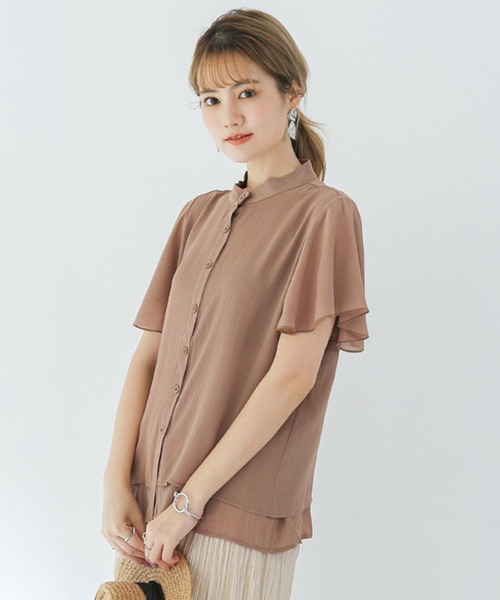 BACKYARD FAMILY(バックヤードファミリー)の「ブラウス シャツ ふんわり袖 gtops4134(シャツ/ブラウス・レディース・ラベンダー/グリーン/ブルー/ブラウン/ピンク/ブラック/ホワイト/ミント・L/XL/M)」の22枚目の写真