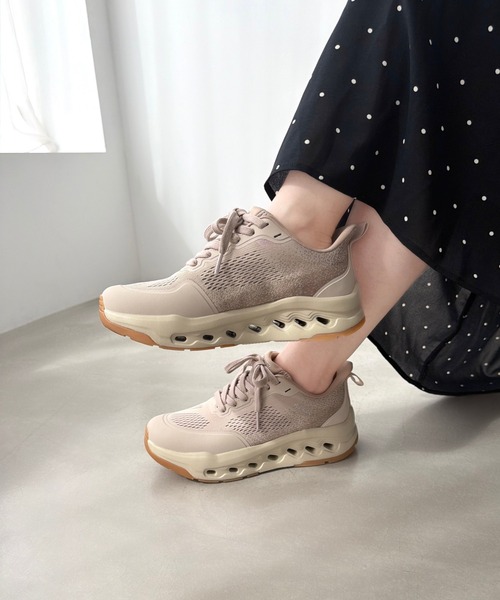 ORiental TRaffic（オリエンタルトラフィック）の「【瞬間フィット】 ハンズフリー シューレース スニーカー /OT3798　チョコプラ CM スリッポン（スニーカー・レディース・ベージュ/イエロー/グレー/ブラック・34/35/36/37/38/39/40/41/42）」の14枚目の写真