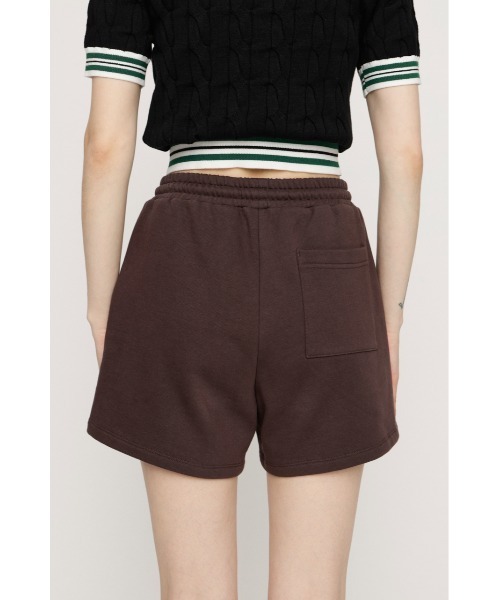 SLY（スライ）の「FILA x SLY SW S/PT フィラスライスウェットショートパンツ 春服（スウェットパンツ・レディース・ブラウン/ネイビー系・FREE）」の6枚目の写真