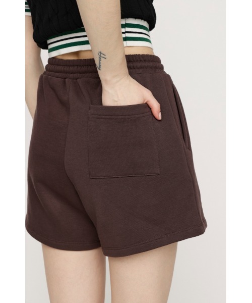 SLY（スライ）の「FILA x SLY SW S/PT フィラスライスウェットショートパンツ 春服（スウェットパンツ・レディース・ブラウン/ネイビー系・FREE）」の7枚目の写真