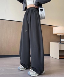 リラックス感とこなれ感 デイリーに活躍! ウエストゴムワイドイージーパンツ