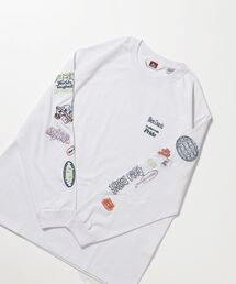 BEN DAVIS（ベンデイビス）の「【BEN DAVIS（ベンデイビス）】SLEEVE EMB WIDE L/S TEE / ロンT クルーネック 刺繍 長袖 ユニセックス レギュラーシルエット（Tシャツ/カットソー）」
