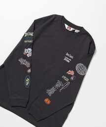 BEN DAVIS（ベンデイビス）の「【BEN DAVIS（ベンデイビス）】SLEEVE EMB WIDE L/S TEE / ロンT クルーネック 刺繍 長袖 ユニセックス レギュラーシルエット（Tシャツ/カットソー）」
