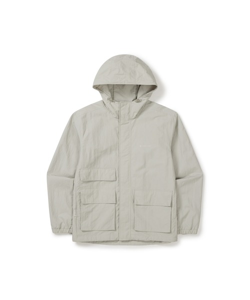 Snow Peak(スノーピーク)の「Snow Peak / Cample Utility Windbreaker ユーティリティ ウィンドブレーカー 海外限定(ナイロンジャケット・メンズ・ライトベージュ/ダークネイビー/ダークカーキ・XL/L/M)」の2枚目の写真