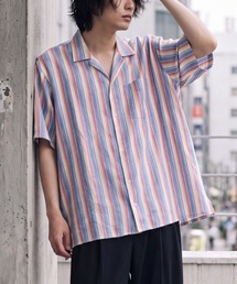 INDIVIDUALIZED SHIRTS（インディビジュアライズドシャツ）の「【SE1】【INDIVIDUALIZED SHIRTS/インディビジュアライズドシャツ】 CUSTUM CAMPCOLLARSTRIPE SS SHIRT（シャツ/ブラウス）」