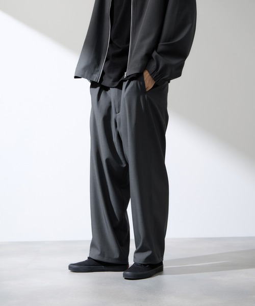 URBAN COLLECTION(アーバンコレクション)の「URBAN COLLECTION ポリトロ ワイドパンツ(その他パンツ・メンズ・チャコールグレー/ライトグレー/ブラック・XL/L/M/S)」の5枚目の写真