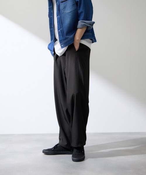 URBAN COLLECTION(アーバンコレクション)の「URBAN COLLECTION ポリトロ ワイドパンツ(その他パンツ・メンズ・チャコールグレー/ライトグレー/ブラック・XL/L/M/S)」の14枚目の写真