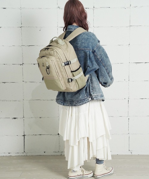 KANGOL(カンゴール)の「"06"≪KANGOL≫12ポケット/30L 多収納 バックパック(バックパック/リュック・メンズ・サンドベージュ/ブラック/アイボリー・ONE SIZE)」の17枚目の写真