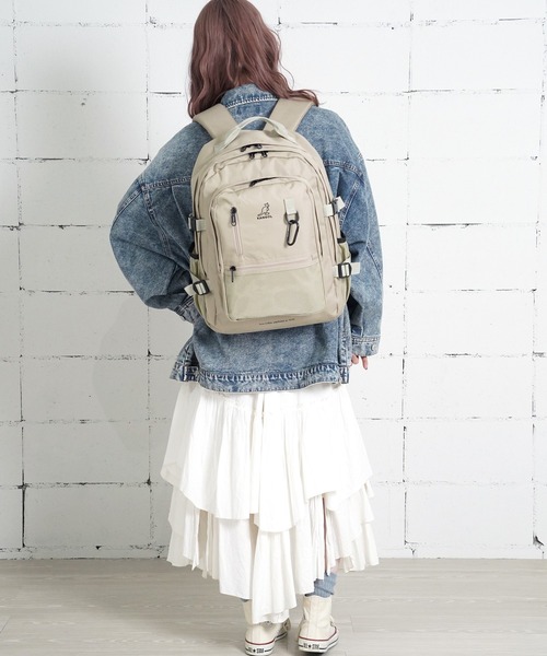 KANGOL(カンゴール)の「"06"≪KANGOL≫12ポケット/30L 多収納 バックパック(バックパック/リュック・メンズ・サンドベージュ/ブラック/アイボリー・ONE SIZE)」の18枚目の写真