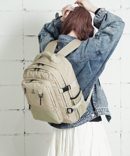 KANGOL(カンゴール)の「"06"≪KANGOL≫12ポケット/30L 多収納 バックパック(バックパック/リュック・メンズ・サンドベージュ/ブラック/アイボリー・ONE SIZE)」の19枚目の写真