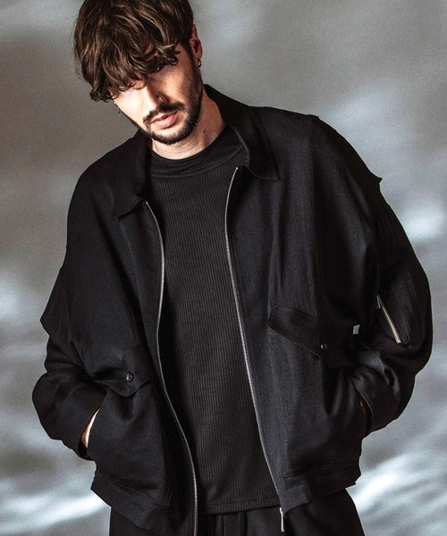 NO ID.(ノーアイディ)の「【NO ID.】WWU BIG Flight Jacket / ダブルダブルユービッグフライトジャケット(ミリタリージャケット・メンズ・ブラック/その他23・ONE SIZE)」の1枚目の写真