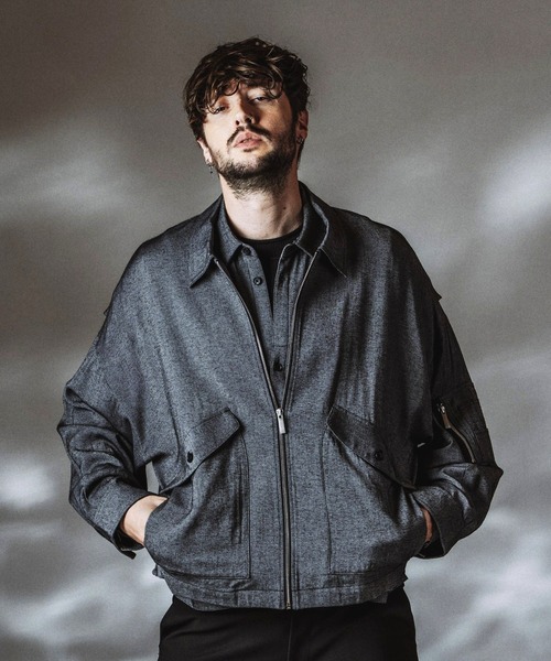 NO ID.(ノーアイディ)の「【NO ID.】WWU BIG Flight Jacket / ダブルダブルユービッグフライトジャケット(ミリタリージャケット・メンズ・ブラック/その他23・ONE SIZE)」の14枚目の写真