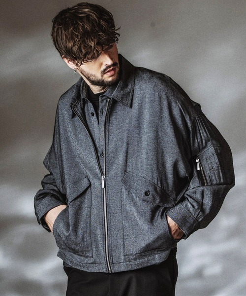 NO ID.(ノーアイディ)の「【NO ID.】WWU BIG Flight Jacket / ダブルダブルユービッグフライトジャケット(ミリタリージャケット・メンズ・ブラック/その他23・ONE SIZE)」の3枚目の写真
