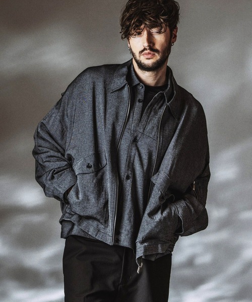 NO ID.(ノーアイディ)の「【NO ID.】WWU BIG Flight Jacket / ダブルダブルユービッグフライトジャケット(ミリタリージャケット・メンズ・ブラック/その他23・ONE SIZE)」の22枚目の写真