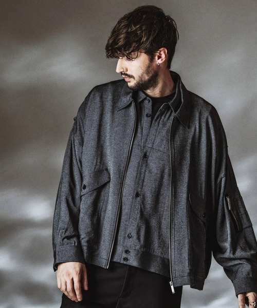 NO ID.(ノーアイディ)の「【NO ID.】WWU BIG Flight Jacket / ダブルダブルユービッグフライトジャケット(ミリタリージャケット・メンズ・ブラック/その他23・ONE SIZE)」の21枚目の写真