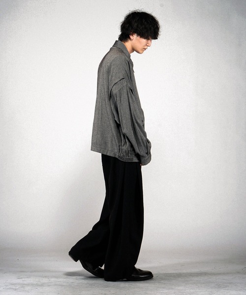 NO ID.(ノーアイディ)の「【NO ID.】WWU BIG Flight Jacket / ダブルダブルユービッグフライトジャケット(ミリタリージャケット・メンズ・ブラック/その他23・ONE SIZE)」の5枚目の写真