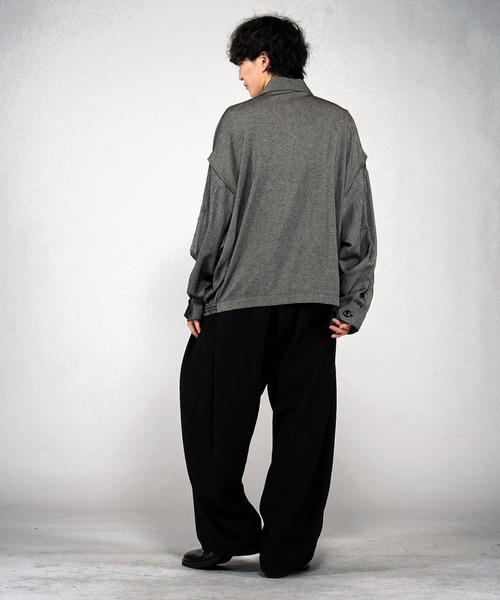 NO ID.(ノーアイディ)の「【NO ID.】WWU BIG Flight Jacket / ダブルダブルユービッグフライトジャケット(ミリタリージャケット・メンズ・ブラック/その他23・ONE SIZE)」の6枚目の写真